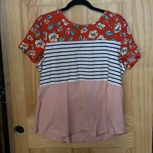 Maurices Color Block T Shirt